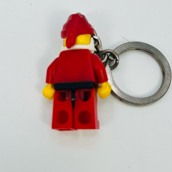 Lego City Holiday SANTA CLAUS Minifigure Keychain Christmas RETIRED - Picture 2 of 4